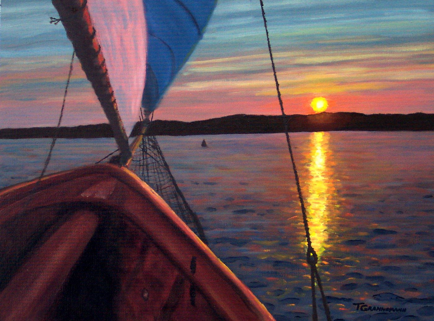Under Sail at Sunset